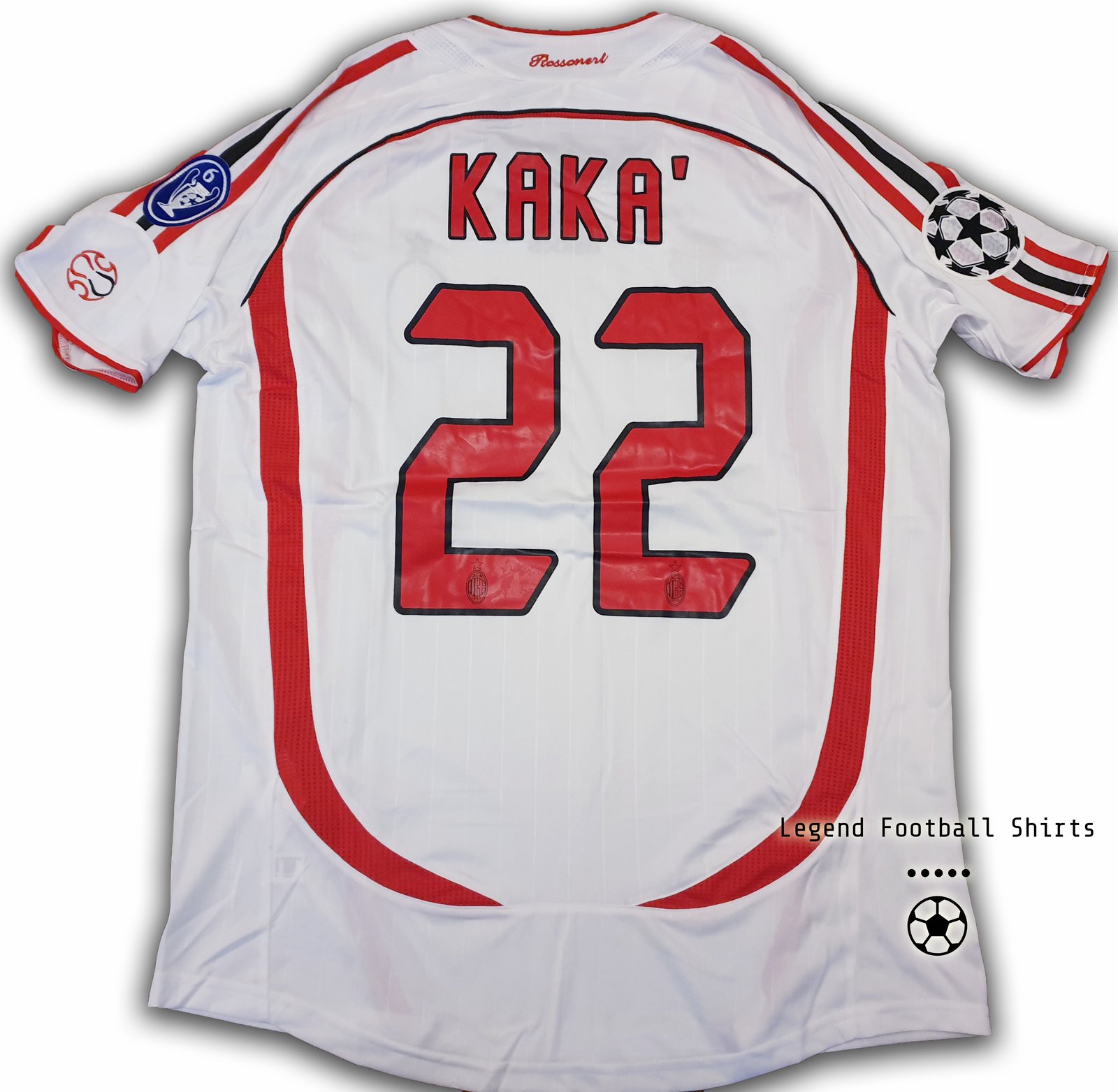 AC Milan 2007 UCL Final shirt KAKA | Legend Football Shirts